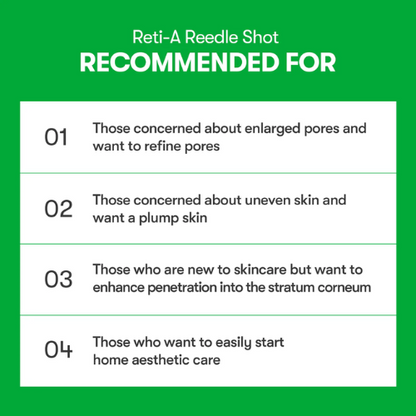VT COSMETICS – Reti-A Reedle Shot 100 - Sachê em bastão (1,5 ml × 6 sachês)