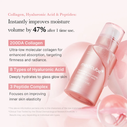 medicube PDRN Injeção de Exossomo de Colágeno Rosa 30ml