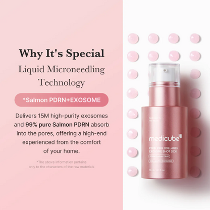 medicube PDRN Injeção de Exossomo de Colágeno Rosa 30ml