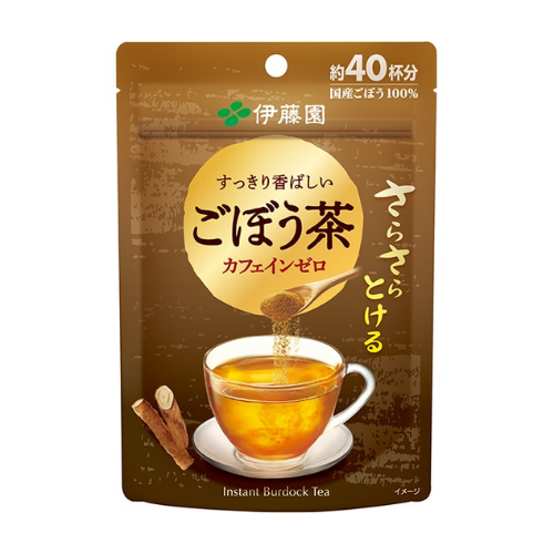 ITO EN Instant Burdock Root Tea Powder – 32g (Caffeine-Free, Resealable Pouch)