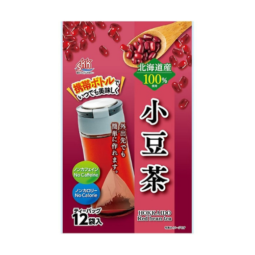 Sanei Kosan Portable Azuki Bean Tea – 3g x 12 Tea Bags (Made in Hokkaido)