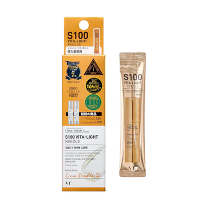 VT COSMETICS – Vita-Light Reedle Shot 100 - Sachê em bastão (1,5 ml × 6 sachês)