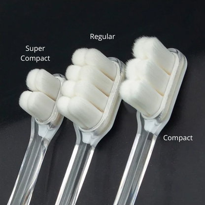 Mofurashi Regular – Aproximadamente 16.000 fios (Escova de dentes com cerdas ultrafinas densas Orange Care Regular)
