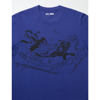 UNIQLO - ONE PIECE UT Graphic T-Shirt | Lucci and Zorro (BLUE)