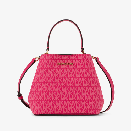 MICHAEL KORS OUTLET – Pratt Bucket Crossbody Small - MK Signature