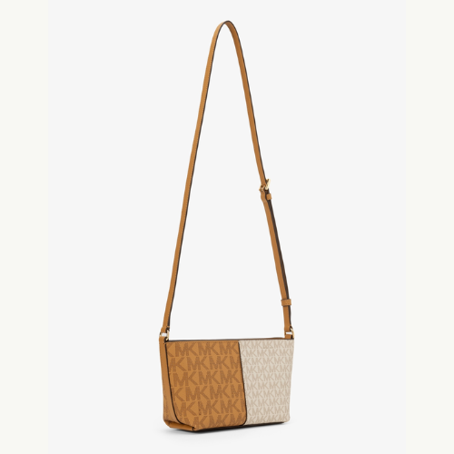 MICHAEL KORS OUTLET – Jet Set Two-Tone Crossbody Small – MK Signature (Deer Multi)