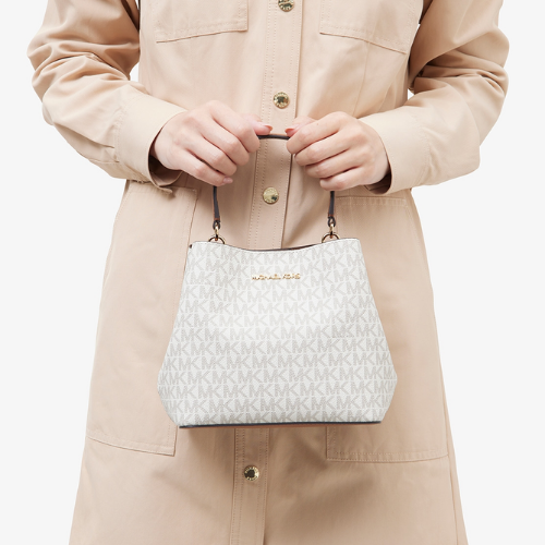 MICHAEL KORS OUTLET – Pratt Bucket Crossbody Small - MK Signature