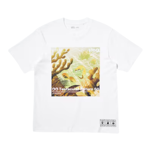 UNIQLO Pokémon UT Graphic T-Shirt | Omanyte (WHITE)
