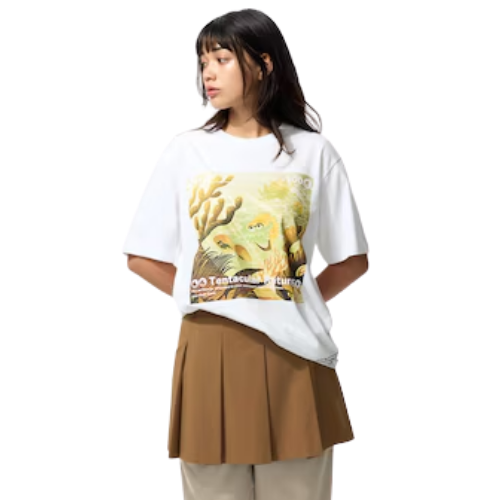 UNIQLO Pokémon UT Graphic T-Shirt | Omanyte (WHITE)