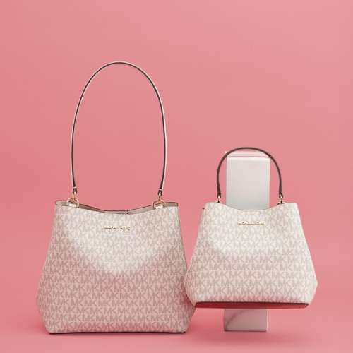 MICHAEL KORS OUTLET – Pratt Bucket Crossbody Small - MK Signature