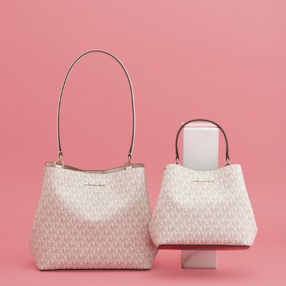 MICHAEL KORS OUTLET – Pratt Bucket Crossbody Small - MK Signature