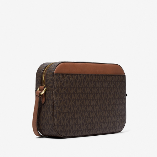 MICHAEL KORS OUTLET – Jet Set Item EW Zip Chain Crossbody Large - MK Signature