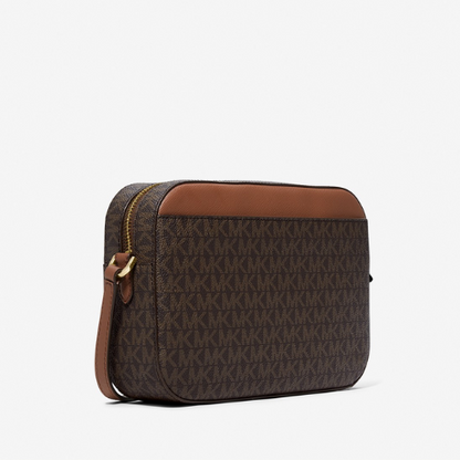 MICHAEL KORS OUTLET – Jet Set Item EW Zip Chain Crossbody Large - MK Signature