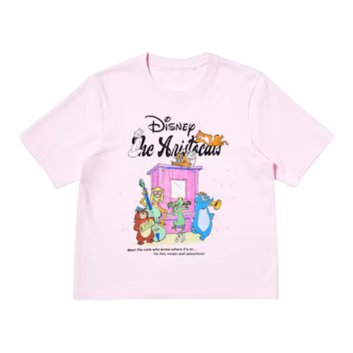 UNIQLO MAGIC FOR ALL TIMELESS UT Graphic T-Shirt | The Aristocats (PINK)