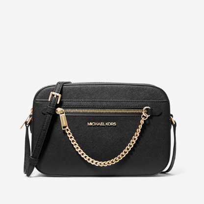 MICHAEL KORS OUTLET – Jet Set Item EW Zip Chain Crossbody Large - MK Signature