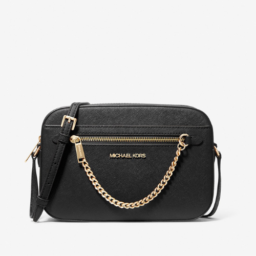 MICHAEL KORS OUTLET – Jet Set Item EW Zip Chain Crossbody Large - MK Signature