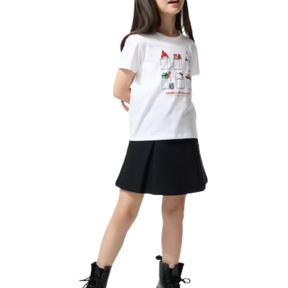 UNIQLO Sanrio characters Cropped UT Graphic T-Shirt (WHITE)