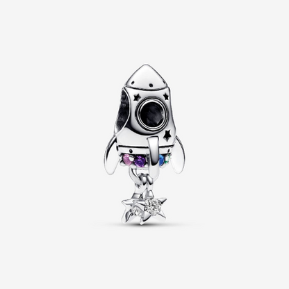 PANDORA Space Love Rocket Charm