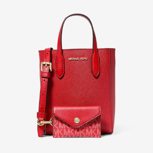 MICHAEL KORS OUTLET – Vincent Saffiano Leather Crossbody with Card Case Extra Small