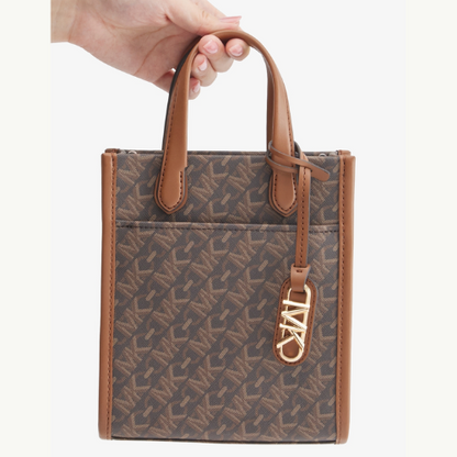 MICHAEL KORS OUTLET – GIGI Empire Signature Logo Shopper Tote Crossbody Extra Small