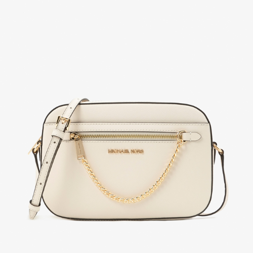 MICHAEL KORS OUTLET – Jet Set Item EW Zip Chain Crossbody Large - MK Signature