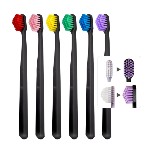 Conjunto de 6 escovas de dentes Miracle BIG – Fabricado no JAPÃO