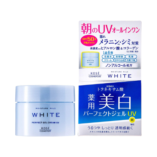 KOSE MOISTURE MILD WHITE Creme Gel Perfeito UV 90g