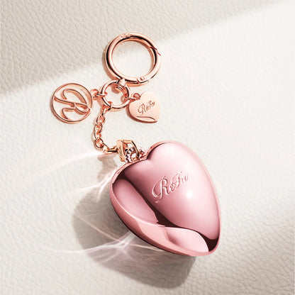 ReFa HEART BRUSH Charm – Mini Detangling Hairbrush with Mirror & Protective Cover
