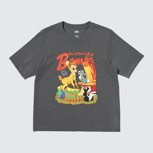 UNIQLO MAGIC FOR ALL TIMELESS UT Graphic T-Shirt | Bambi (DARK GRAY)