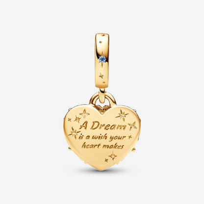 PANDORA Disney Cinderella's Carriage & Heart Double Dangle Charm