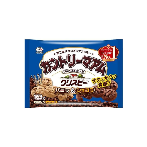 Fujiya Country Ma'am Crispy Vanilla & Chocolate – 18 Pieces (163g)