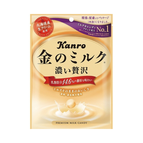 KANRO Rich & Premium Golden Milk Candy – 80g