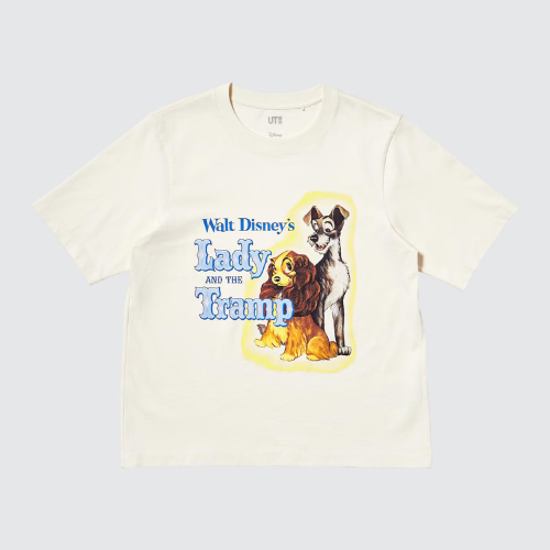 UNIQLO MAGIC FOR ALL TIMELESS UT Graphic T-Shirt | Lady and the Tramp (OFF WHITE)